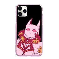 Чехол iPhone 11 Pro матовый Милый стенд Killer Queen - Jojo, цвет: 3D-розовый