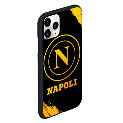 Чехол iPhone 11 Pro матовый Napoli - gold gradient, цвет: 3D-черный — фото 2