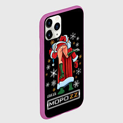 Чехол iPhone 11 Pro матовый Ded MoroZZ - Brazzers, цвет: 3D-фиолетовый — фото 2