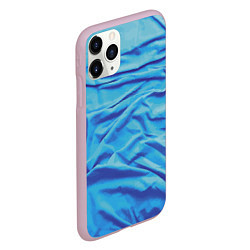 Чехол iPhone 11 Pro матовый Мятая ткань - fashion - wave, цвет: 3D-розовый — фото 2
