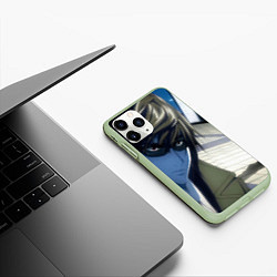 Чехол iPhone 11 Pro матовый Death Note - Тэру Миками, цвет: 3D-салатовый — фото 2