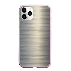Чехол iPhone 11 Pro матовый Нержавейка - текстура, цвет: 3D-розовый