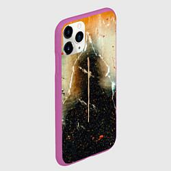 Чехол iPhone 11 Pro матовый Туман, тени и краски, цвет: 3D-фиолетовый — фото 2