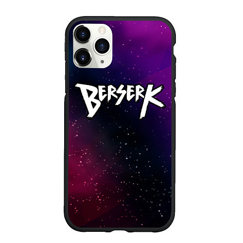 Чехол iPhone 11 Pro матовый Berserk gradient space / 3D-Черный – фото 1