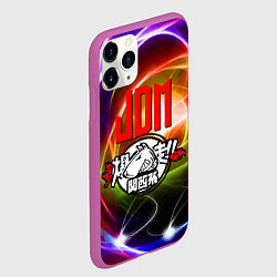 Чехол iPhone 11 Pro матовый Jdm bull terrier, цвет: 3D-фиолетовый — фото 2