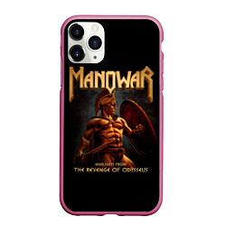 Чехол iPhone 11 Pro матовый Manowar rock