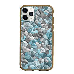 Чехол iPhone 11 Pro матовый Мозаика из цветных камней