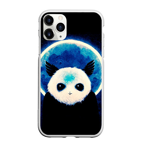 Чехол iPhone 11 Pro матовый Святой панда / 3D-Белый – фото 1