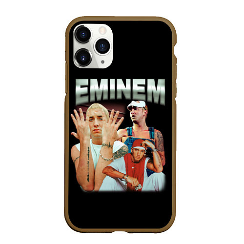 Чехол iPhone 11 Pro матовый Eminem Slim Shady / 3D-Коричневый – фото 1