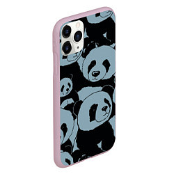 Чехол iPhone 11 Pro матовый Panda summer song, цвет: 3D-розовый — фото 2