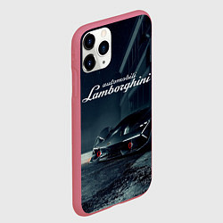 Чехол iPhone 11 Pro матовый Lamborghini - power - Italy, цвет: 3D-малиновый — фото 2