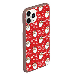 Чехол iPhone 11 Pro матовый Дед Мороз - Санта Клаус, цвет: 3D-коричневый — фото 2
