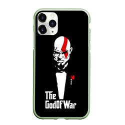 Чехол iPhone 11 Pro матовый God of war - Кратос отец войны