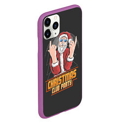 Чехол iPhone 11 Pro матовый Рождественская вечеринка, цвет: 3D-фиолетовый — фото 2