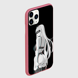 Чехол iPhone 11 Pro матовый Waifu Zero Two, цвет: 3D-малиновый — фото 2