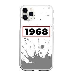 Чехол iPhone 11 Pro матовый 1968 - в красной рамке на светлом