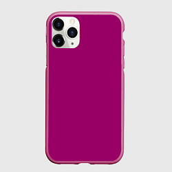 Чехол iPhone 11 Pro матовый Баклажановый радуга