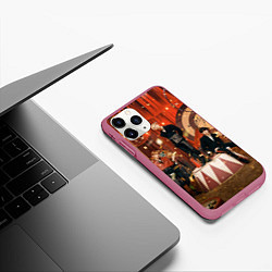 Чехол iPhone 11 Pro матовый Circus Stray Kids, цвет: 3D-малиновый — фото 2