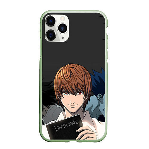 Чехол iPhone 11 Pro матовый Death note / 3D-Салатовый – фото 1