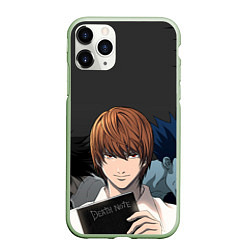 Чехол iPhone 11 Pro матовый Death note, цвет: 3D-салатовый