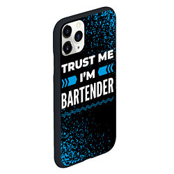 Чехол iPhone 11 Pro матовый Trust me Im bartender dark, цвет: 3D-черный — фото 2