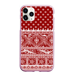 Чехол iPhone 11 Pro матовый Love climbing : Christmas aesthetics, цвет: 3D-розовый