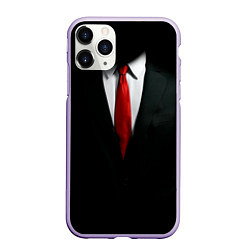 Чехол iPhone 11 Pro матовый Hitman, цвет: 3D-светло-сиреневый