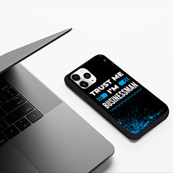 Чехол iPhone 11 Pro матовый Trust me Im businessman dark, цвет: 3D-черный — фото 2