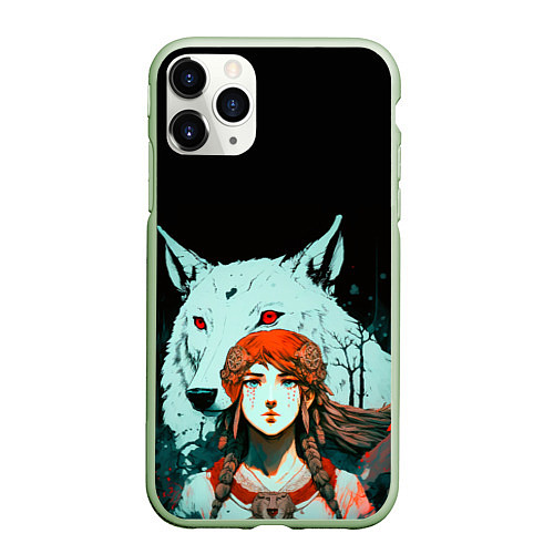 Чехол iPhone 11 Pro матовый Принцесса мстительных духов / 3D-Салатовый – фото 1