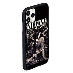 Чехол iPhone 11 Pro матовый Nirvana bleach, цвет: 3D-черный — фото 2