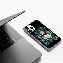 Чехол iPhone 11 Pro матовый Семейка Аддамс, цвет: 3D-серый — фото 2