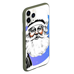 Чехол iPhone 11 Pro матовый Скоро праздник, цвет: 3D-темно-зеленый — фото 2
