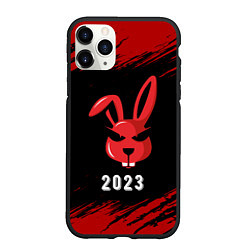 Чехол iPhone 11 Pro матовый 2023 Кролик суровый