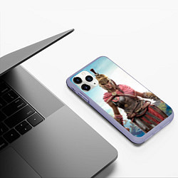 Чехол iPhone 11 Pro матовый Кассандра, цвет: 3D-светло-сиреневый — фото 2