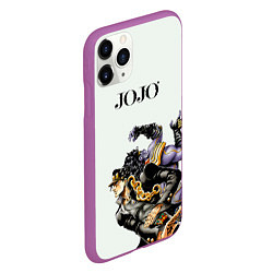 Чехол iPhone 11 Pro матовый Стенд Джотаро Куджо Star Platinum, цвет: 3D-фиолетовый — фото 2