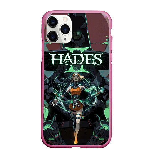 Чехол iPhone 11 Pro матовый Мелиноя и Геката hades 2 / 3D-Малиновый – фото 1