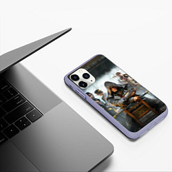 Чехол iPhone 11 Pro матовый Бар ассасинов, цвет: 3D-светло-сиреневый — фото 2