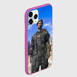 Чехол iPhone 11 Pro матовый Field scribe commando - Fallout 4, цвет: 3D-фиолетовый — фото 2