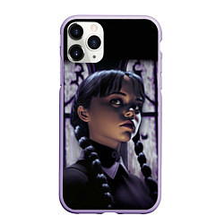 Чехол iPhone 11 Pro матовый Уэнсдэй, дочь Гомеса и Мортиши Аддамс