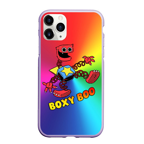 Чехол iPhone 11 Pro матовый Project Playtime: Boxy Boo / 3D-Светло-сиреневый – фото 1