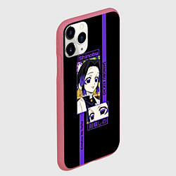 Чехол iPhone 11 Pro матовый Шинобу Кочо: Клинок, рассекающий демонов, цвет: 3D-малиновый — фото 2