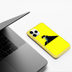 Чехол iPhone 11 Pro матовый Дэвид Мартинес, цвет: 3D-желтый — фото 2