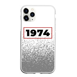 Чехол iPhone 11 Pro матовый 1974 - в красной рамке на светлом