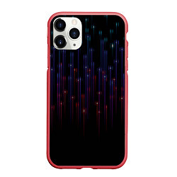 Чехол iPhone 11 Pro матовый Разноцветные лучи