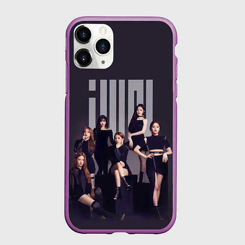 Чехол iPhone 11 Pro матовый I-dle / 3D-Фиолетовый – фото 1