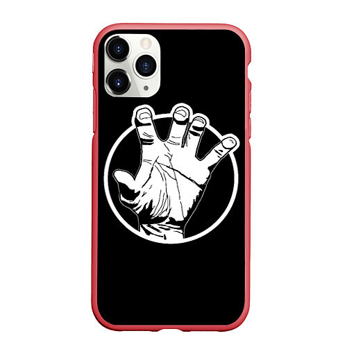 Чехол iPhone 11 Pro матовый Кисть руки / 3D-Красный – фото 1