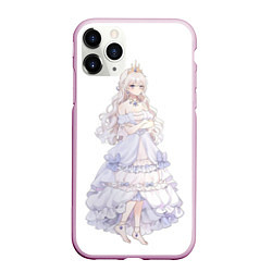 Чехол iPhone 11 Pro матовый Принцесса аниме, цвет: 3D-розовый