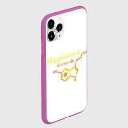 Чехол iPhone 11 Pro матовый Счастье серотонин, цвет: 3D-фиолетовый — фото 2