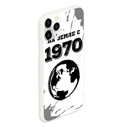 Чехол iPhone 11 Pro матовый На Земле с 1970: краска на светлом, цвет: 3D-белый — фото 2