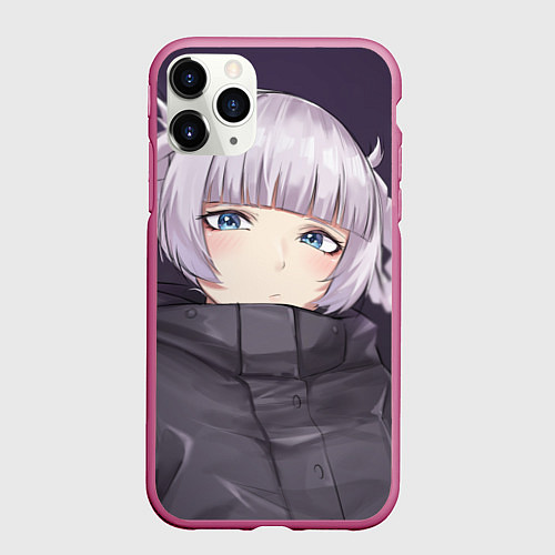 Чехол iPhone 11 Pro матовый Милая Надзуна Нанакуса / 3D-Малиновый – фото 1